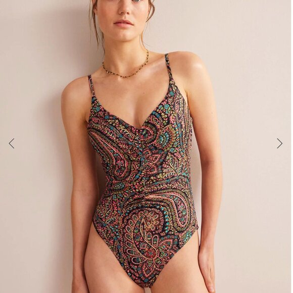Boden Ruched V-neck one-piece swimsuit - Picture 9 of 9